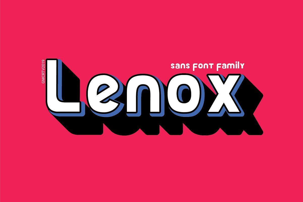 Lenox Logo - Lenox Display Fonts Creative Market