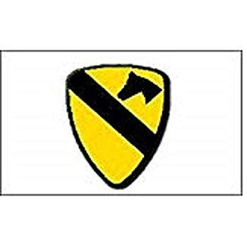 Cavalry Logo - US Army 1st Cavalry Flag 3x5 ft Logo Insignia United States First Cav  Calvary Vivid Color and UV Fade Resistant Canvas Header and Double Stitched  ...