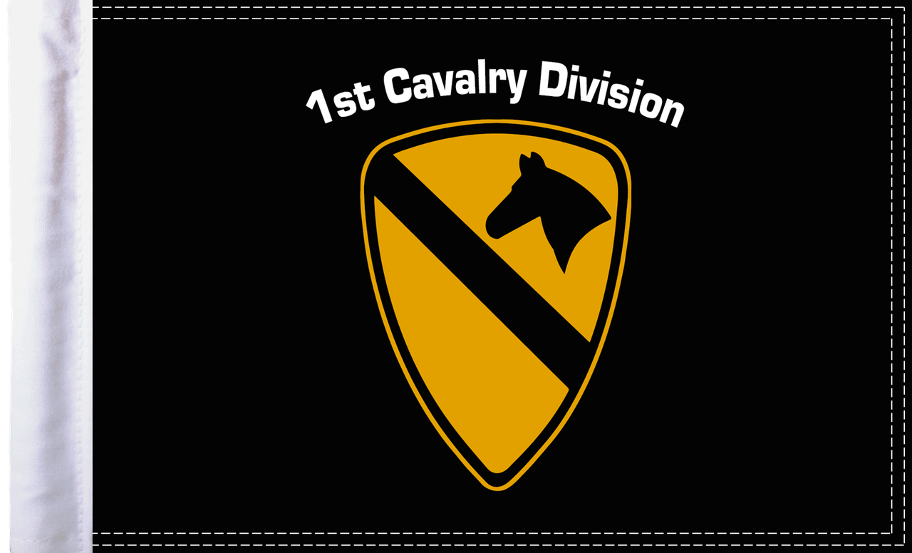 Cavalry Logo - U.S. Army 1st Cavalry Motorcycle Flag