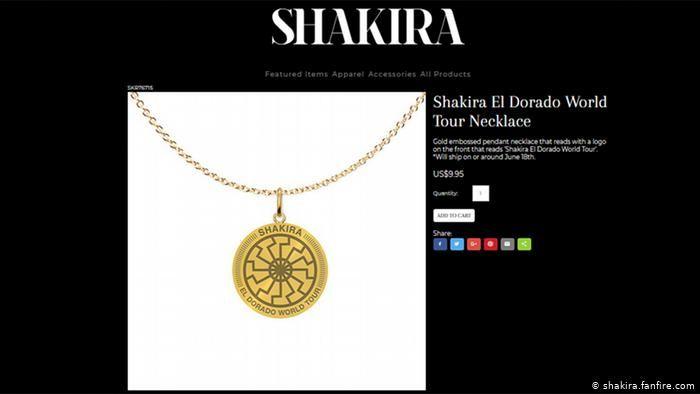Shakira Logo - Shakira selling Nazi-like trinket for El Dorado tour | News | DW ...