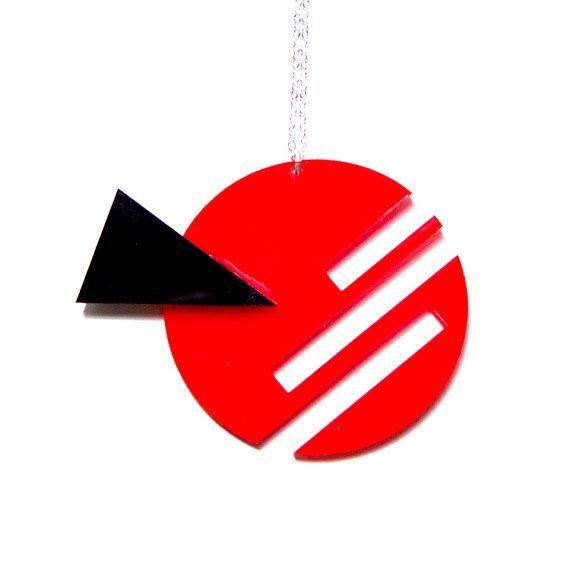 Constructivist Logo - Russian-style constructivist movement acrylic necklace...reminds me ...