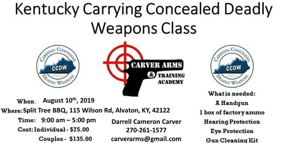 CCDW Logo - Concealed Carry of Deadly Weapons Class