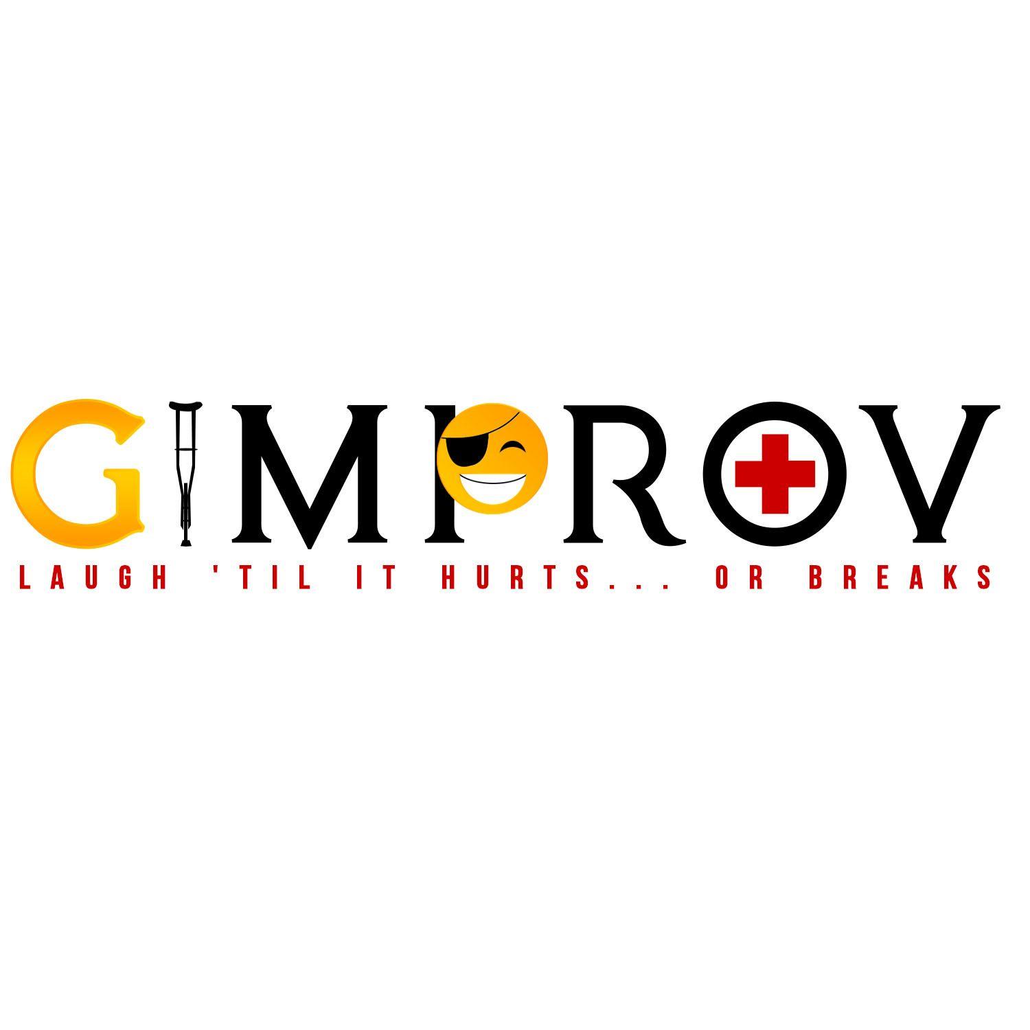 Comedian Logo - Bold, Playful, Comedian Logo Design for GIMPROV with a tagline under ...