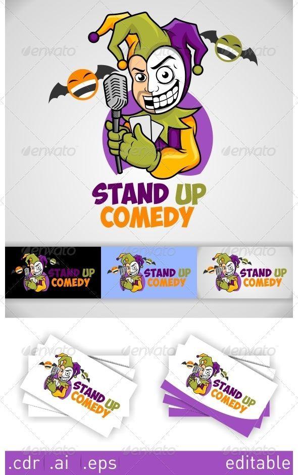 Comedian Logo - Stand Up Comedy Logo #GraphicRiver funny logo for comedian or comedy ...