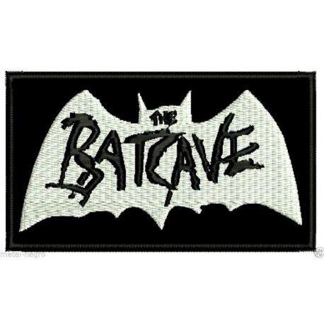 Batcave Logo - The Batcave embroidered Patch Metal Negro