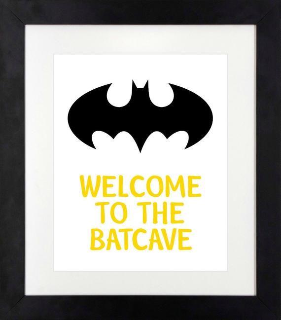 Batcave Logo - Welcome to the Batcave Printable < Batman Art < Superhero Decor < Batman  Logo < Superhero Art < Batman Nursery < Superhero Bedroom