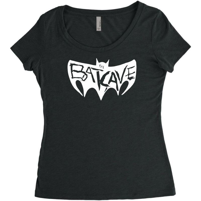 Batcave Logo - Batcave Goth Logo Women's Triblend Scoop T Shirt. By Artistshot
