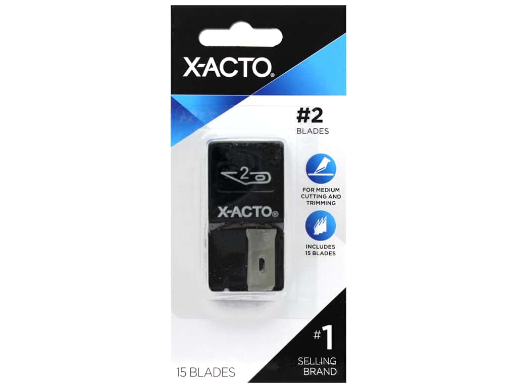 Xacto Logo - X-Acto #2 Large Fine Point Blades 15 pc. 1