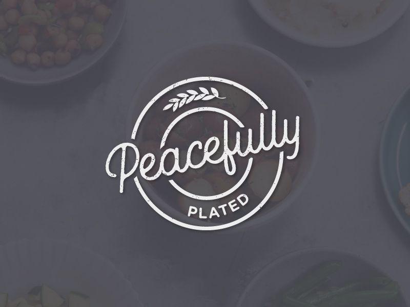 Plated Logo - Peacefully Plated Logo by Santiago Design on Dribbble