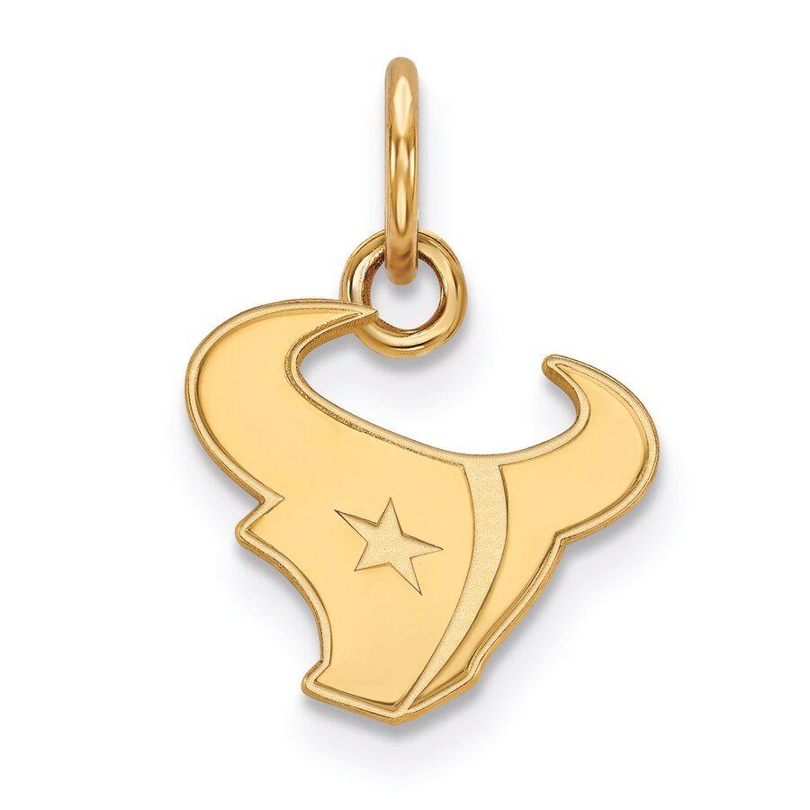 Plated Logo - Houston Texans Gold-Plated Extra Small Logo Charm