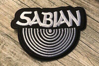 Sabian Logo - SABIAN LOGO EMBROIDERED Patch Drums Music Band Cymbals ZILDJIAN Paiste Iron  Sew