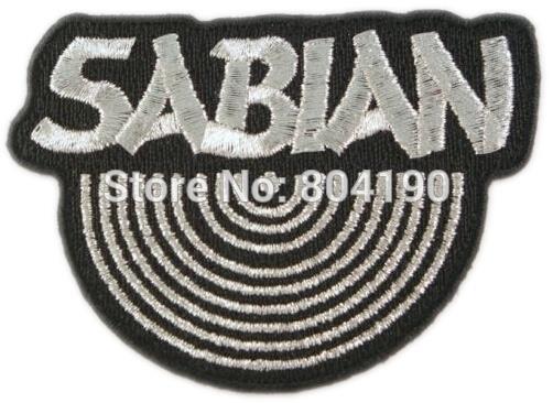 Sabian Logo - US $69.0. 3 Sabian Cymbals Logo Music Band Iron On Patch Heavy Metal Tshirt TRANSFER MOTIF APPLIQUE Rock Punk Badge on Aliexpress.com