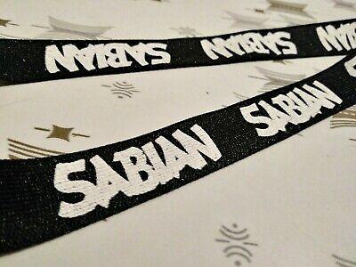 Sabian Logo - SABIAN LOGO 20 Black Lanyard Key Chain Name Tag Holder Drum Cymbals Accessory