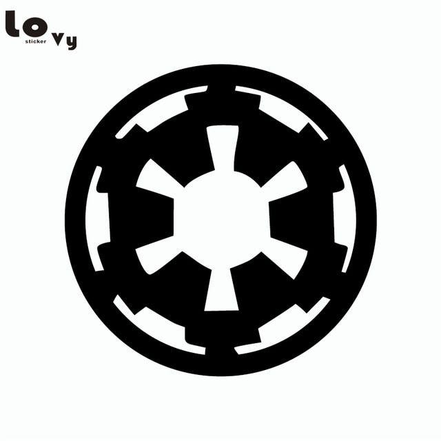 Imperail Logo - US $1.0. Classic Movie Star Wars Wall Sticker Cartoon Imperial logo Vinyl Wall Decal Home Decor (15cm)-in Wall Stickers from Home & Garden