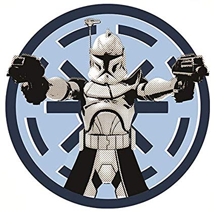 Imperail Logo - Inch Clone Wars Stormtrooper Imperial Logo Decal Star Wars Storm