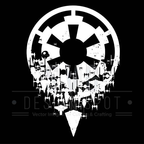 Imperail Logo - Star Wars Imperial Logo SVG Imperial Ships Wall Art for | Star Wars ...
