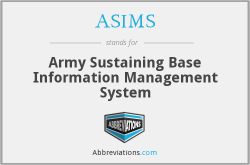 Asims Logo - ASIMS - Army Sustaining Base Information Management System