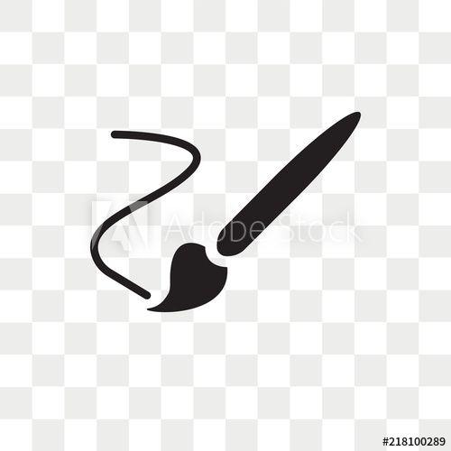 Brush Logo - Paint brush vector icon isolated on transparent background, Paint ...