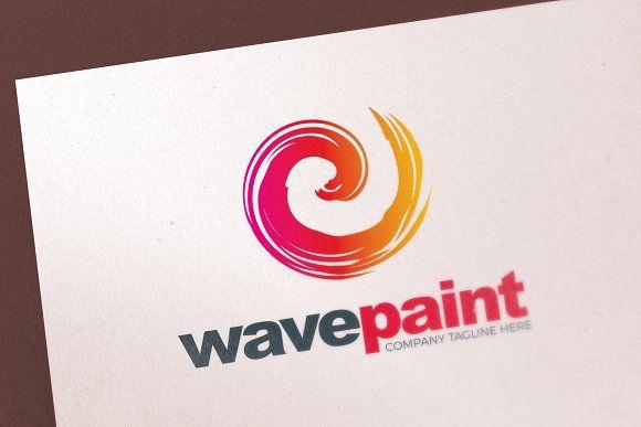 Brush Logo - Paint Brush Color Logo Template