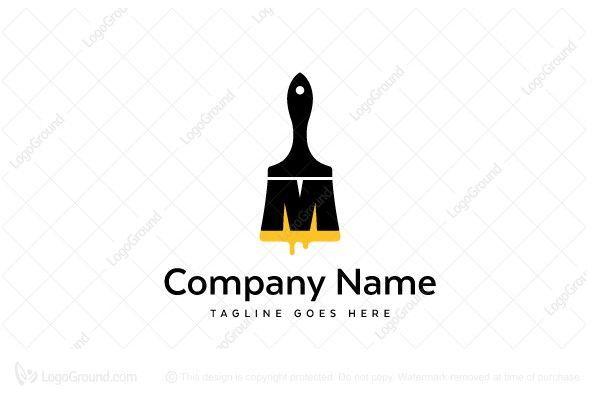 Brush Logo - Exclusive Logo 57552, Paintbrush Logo | Letter Mark Logos for Sale ...