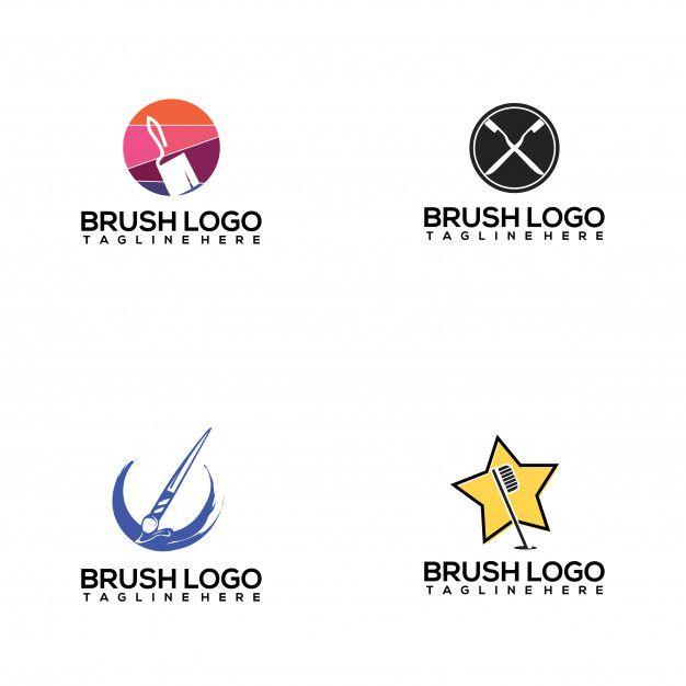 Brush Logo - Brush logo collection Vector | Premium Download