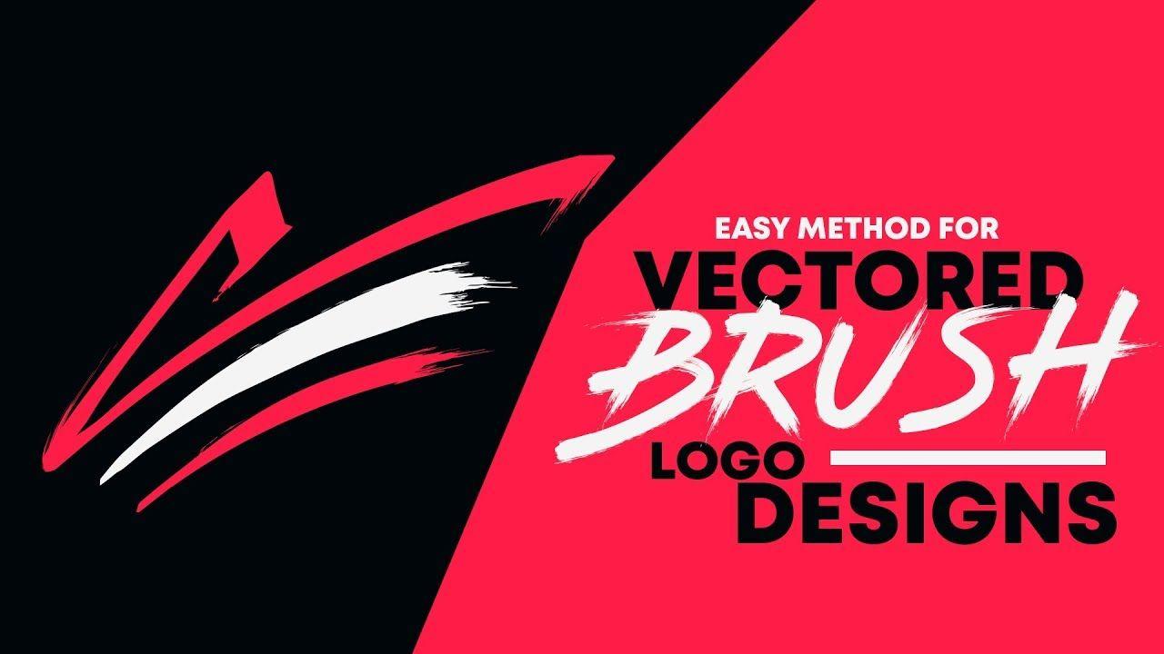 Brush Logo - Illustrator Tutorial: Creating Vector Brush Accent Logos