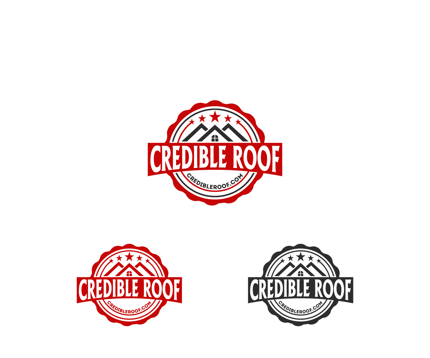 Credible Logo - Serious, Modern Logo Design for Credible Roof by Mario. Design
