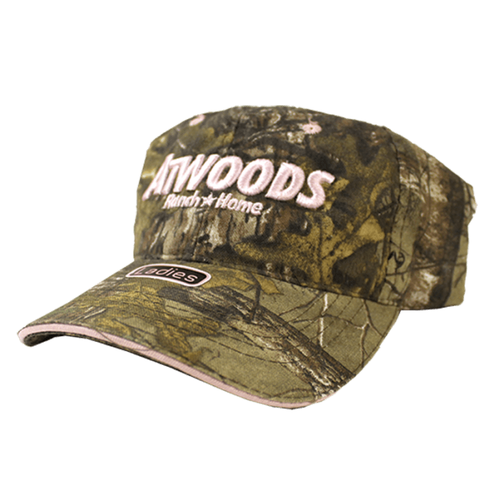 Atwoods Logo - Atwoods Pink Camo Cap