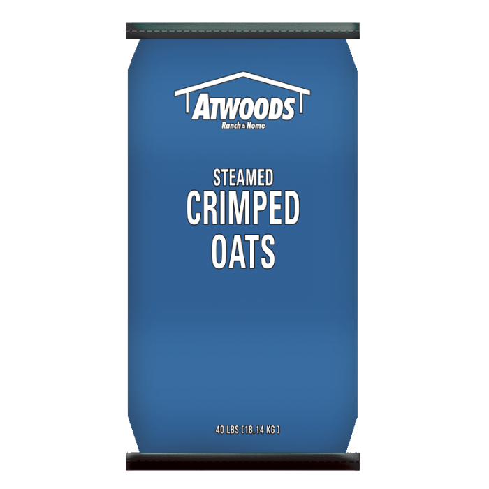Atwoods Logo - Atwoods Steamed Crimped Oats, 40 lbs