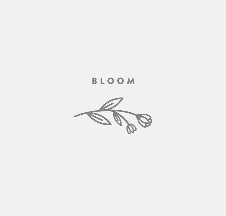 Black and White Flower Logo - Flower logo design inspiration. Graphic Design Inspiration. Logo