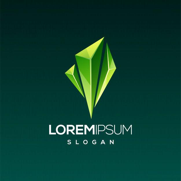 Emerald Logo - Emerald gem logo design Vector | Premium Download