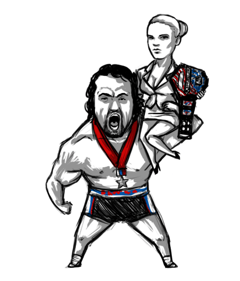 Rusev Logo - SPOILERS] A very quick cartoonish sketch of Rusev and Lana ...