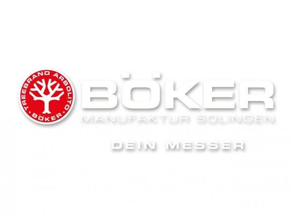 Boker Logo - Car Sticker White