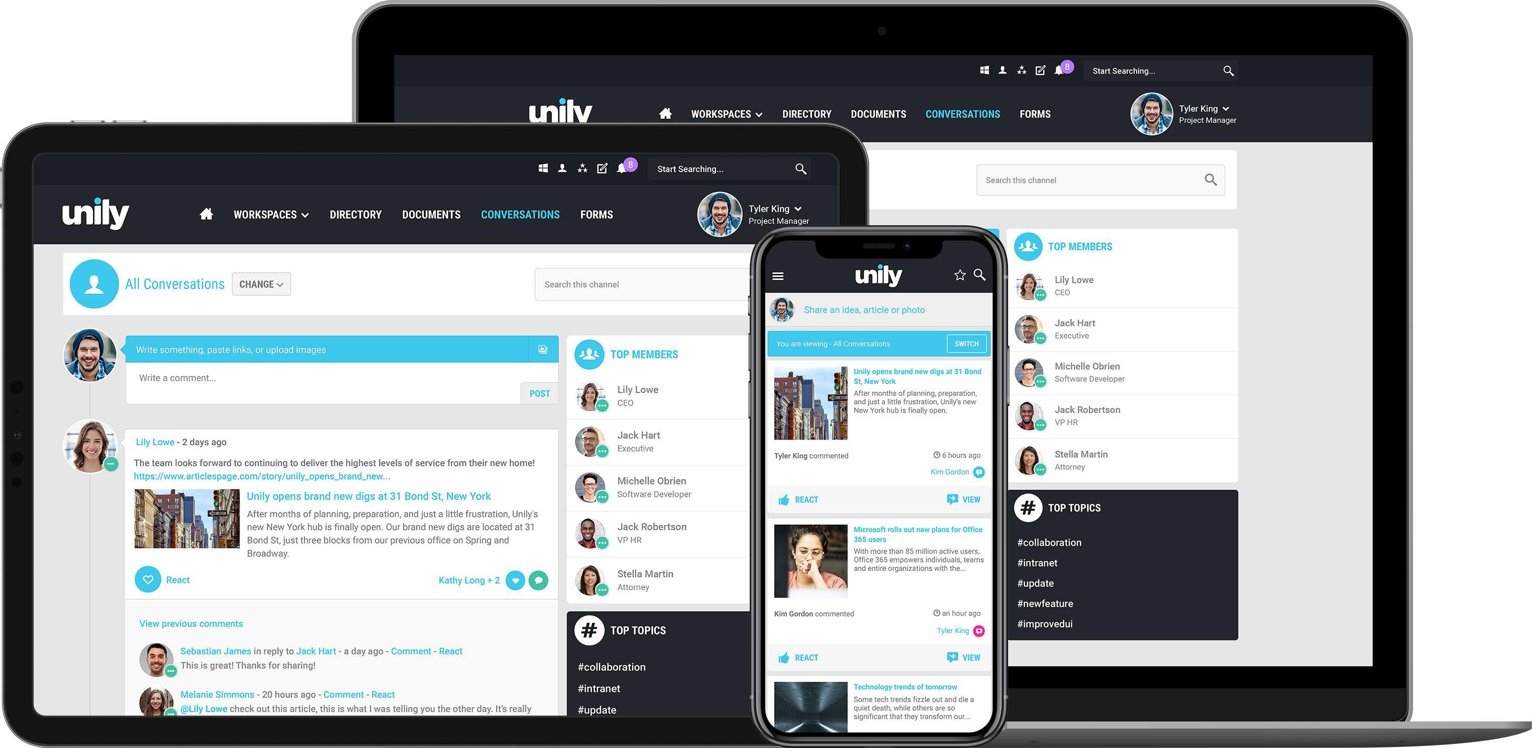 Unily Logo - Enterprise Social Networking. Garner User Engagement