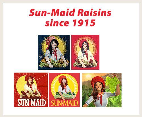 Sun-Maid Logo - Sun Maid Raisin Girl, Betty Crocker, Aunt Jemima, And Mickey Mouse