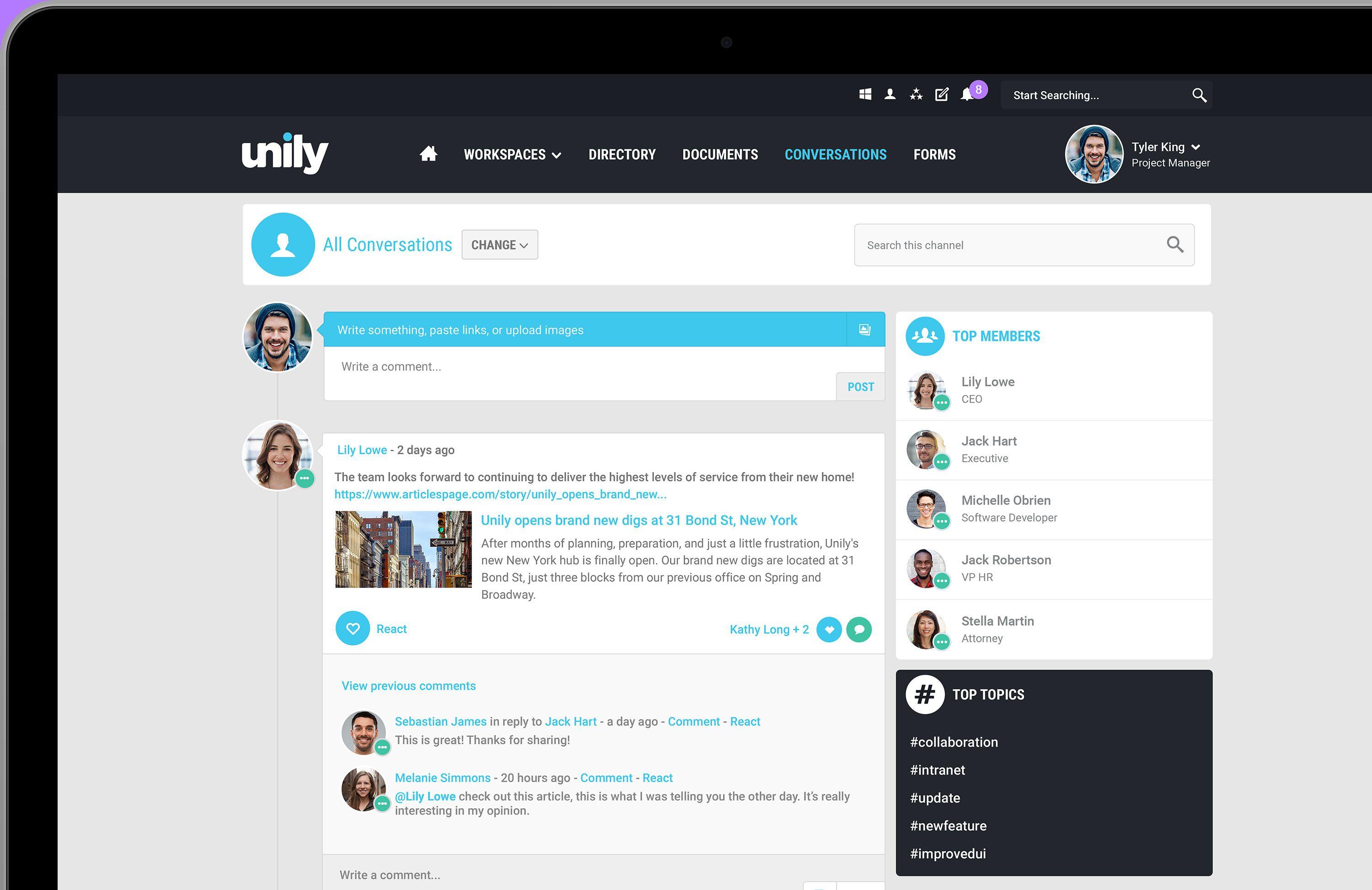 Unily Logo - Collaboration Software Solution for the Enterprise