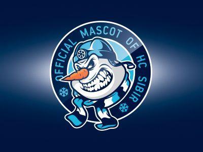 Snowman Logo - Snowman Mascot For HC Sibir. Sports logo's. Gear logo, Sports logo