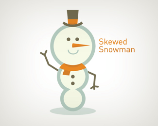 Snowman Logo - Logopond - Logo, Brand & Identity Inspiration (Skewed Snowman)