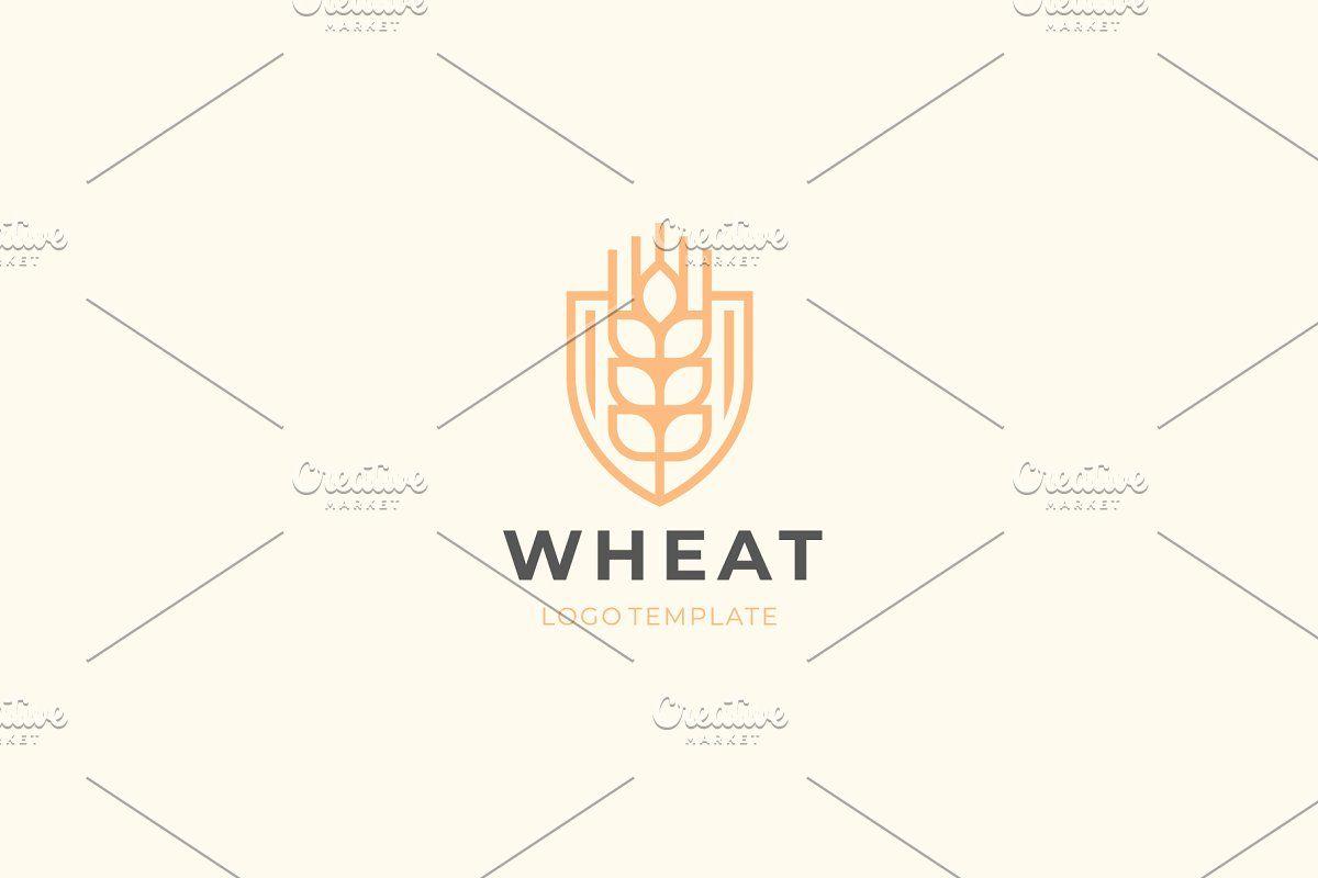 Grain Logo - Grain wheat logo design.