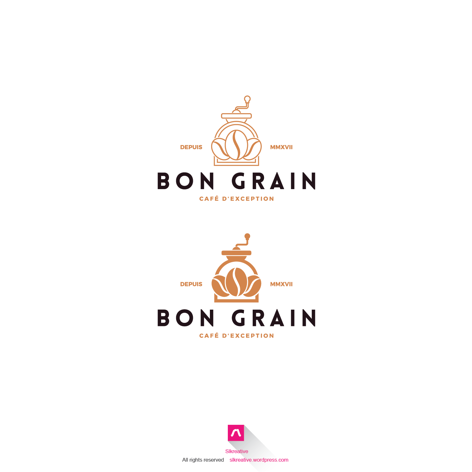 Grain Logo - Serious, Elegant, Cafe Logo Design for GOOD GRAIN