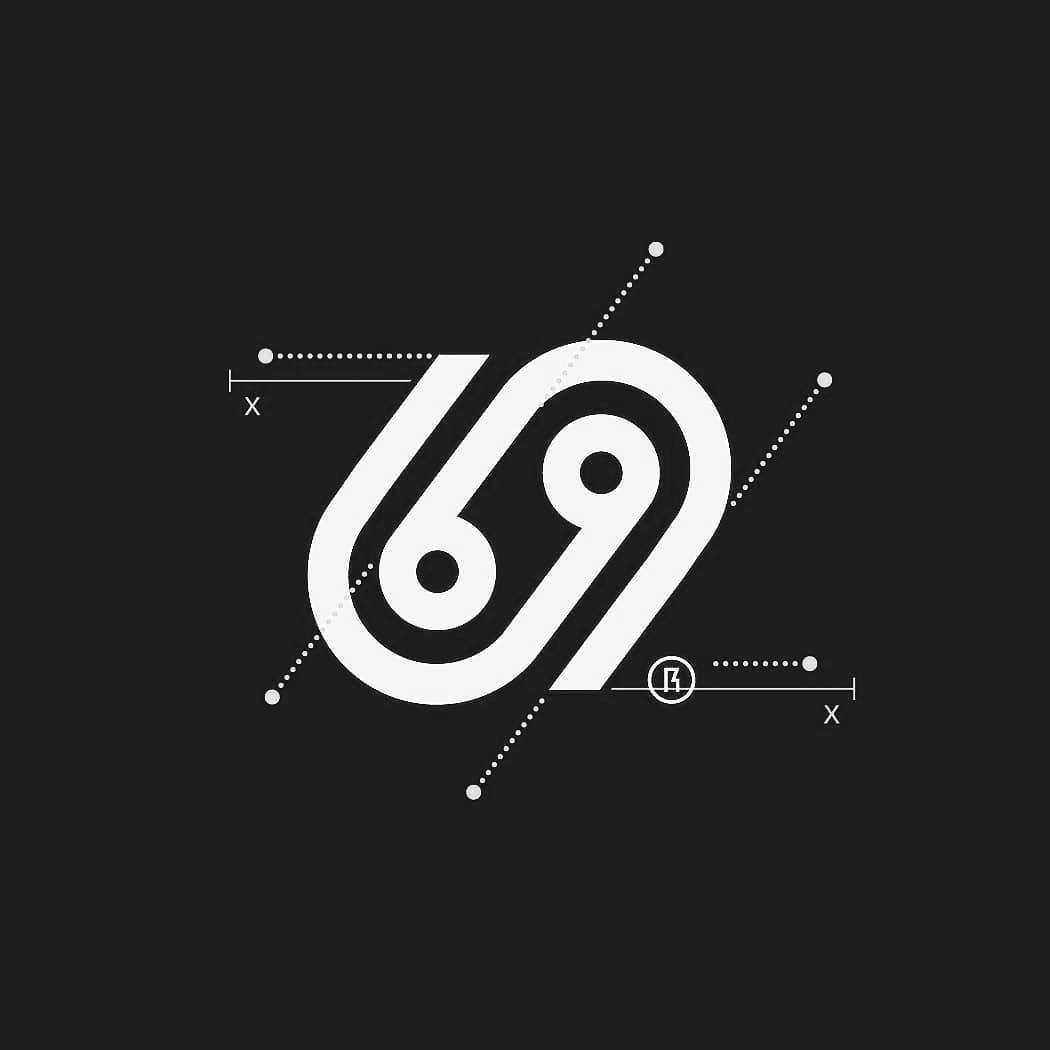 69 Logo - logo design, 69 number logo design, 69 logotype letter