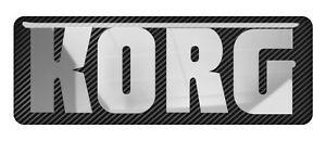 Korg Logo - Details about KORG 2.75x1 Chrome Domed Case Badge / Sticker Logo
