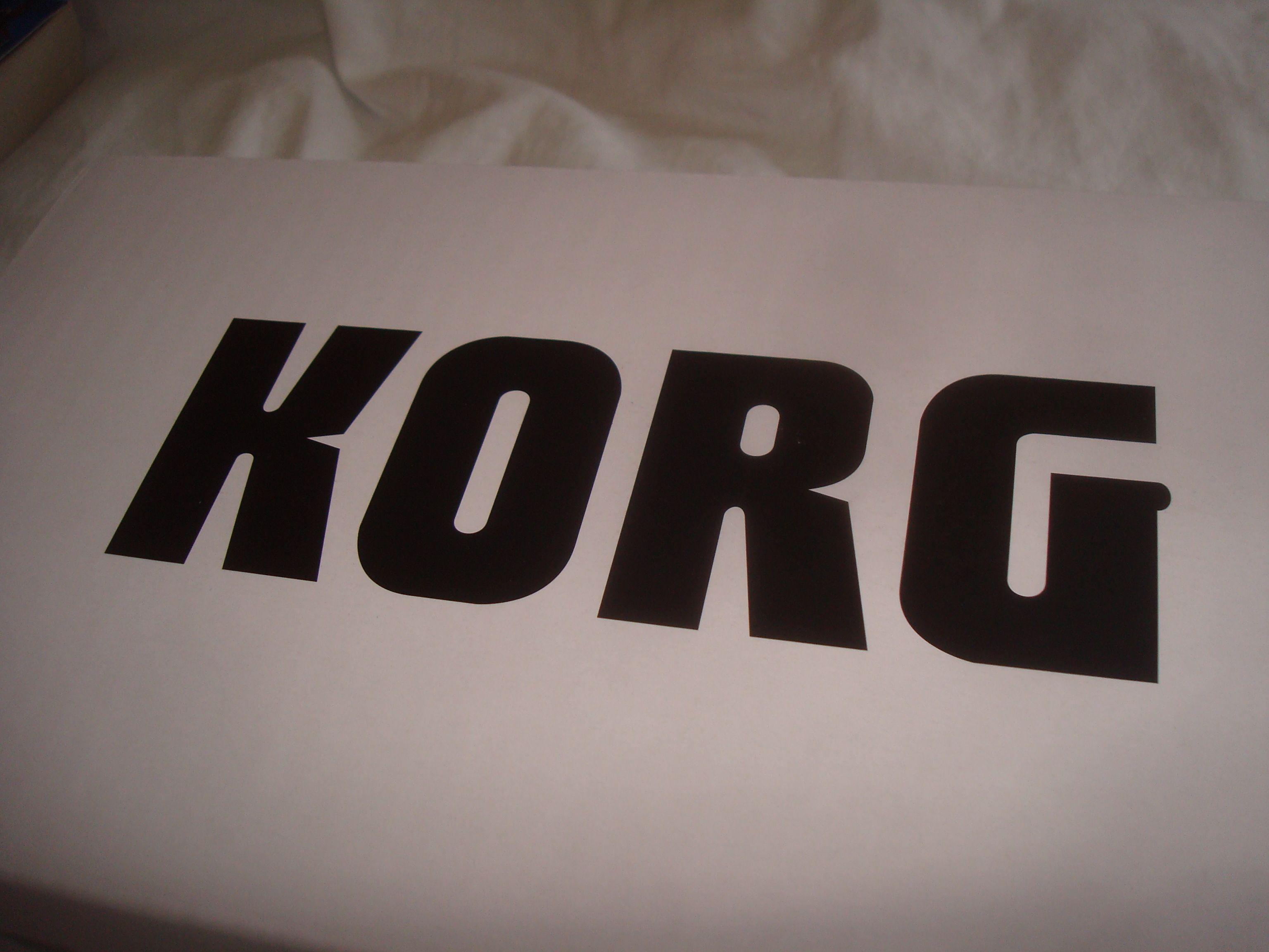 Korg Logo - Korg Volca Keys logo (photo by David J)
