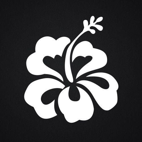 Black and White Flower Logo - Flower Logo Wall Kitchen Vinyl Stickers Decals Graphics