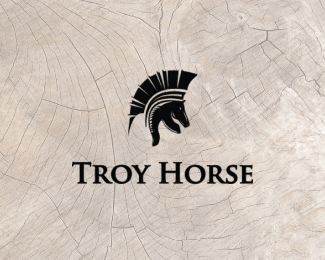 Troy Logo - Troy Horse Designed