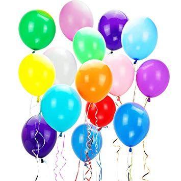 Balloons Logo - Amazon.com: NormCorer Wholesale 600Pcs 16 Colors Party Balloons 12 ...
