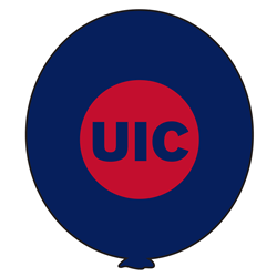 Balloons Logo - Balloons with UIC Logo Balloons 11 Red & Navy Circle Logo