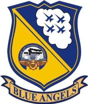 Blue Angels Logo - Amazon.com: US Navy Blue Angels Decal Sticker 3.8