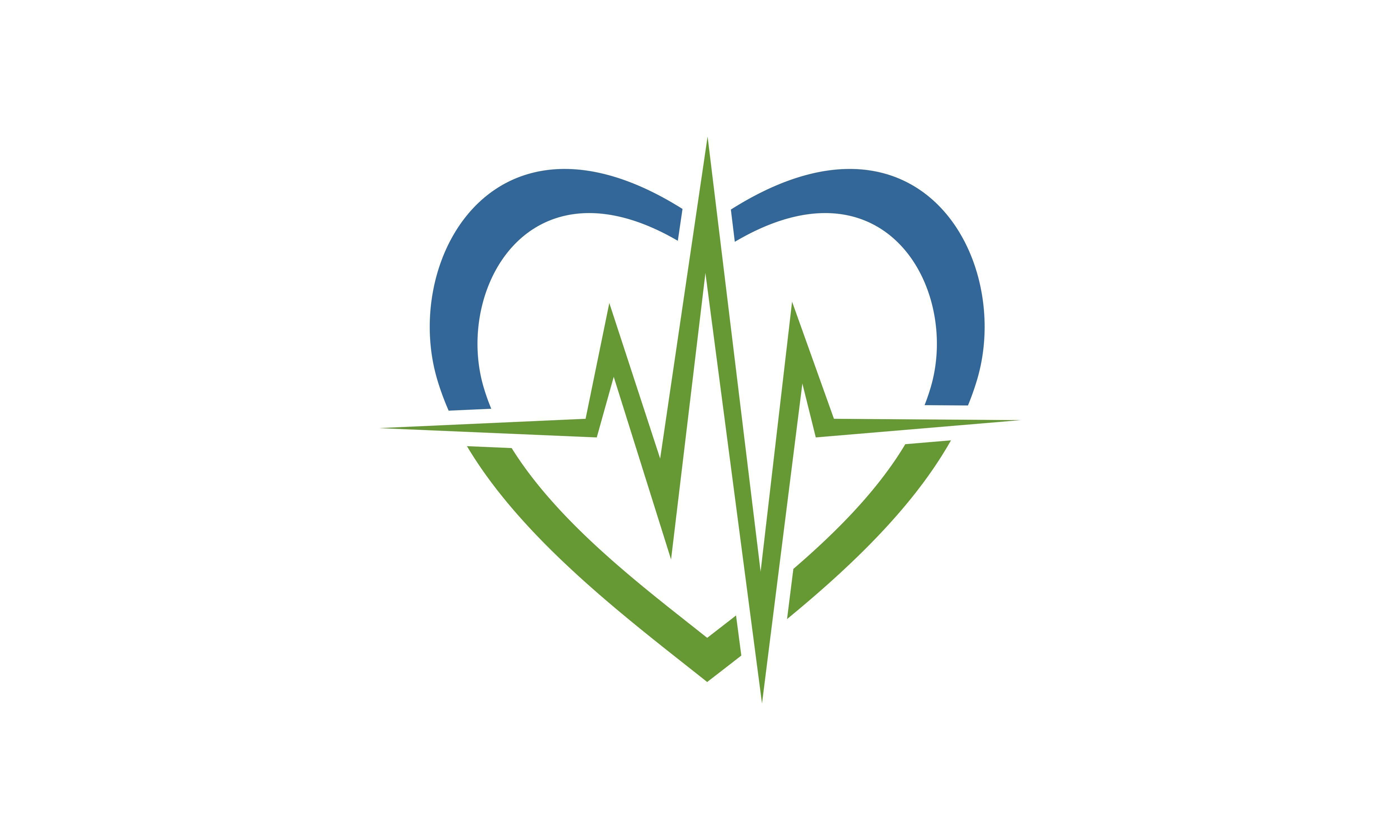 Pulse Logo - Medical love pulse logo