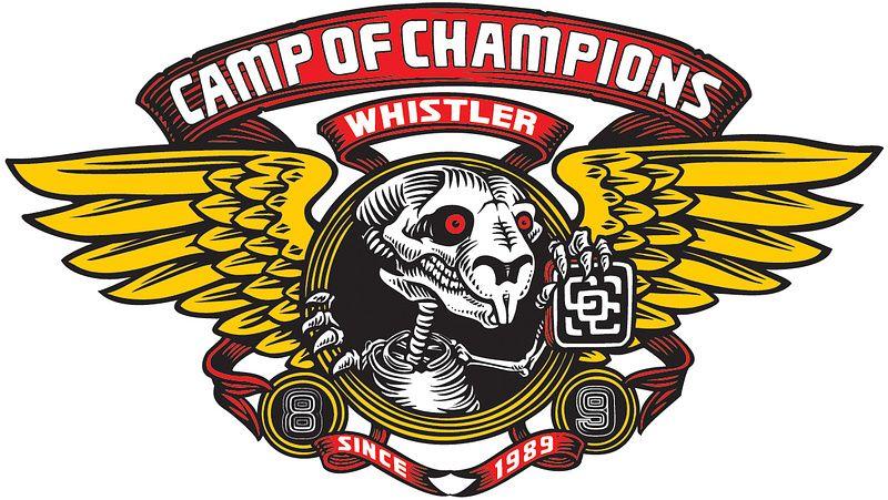 Powell Logo - Camp of Champions at Winged Ripper Logo in Whistler, British